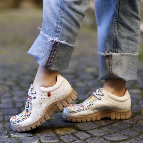 Megamok 4088 Flower Power White