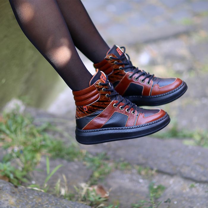 Sympasneaker 4463 Terracotta Tiger - Main Image