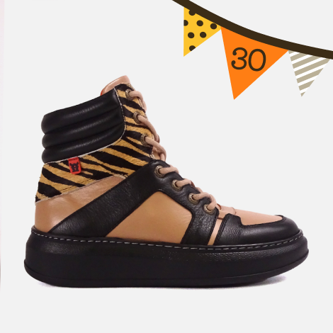 Sympasneaker 4463 Caramel Zebra